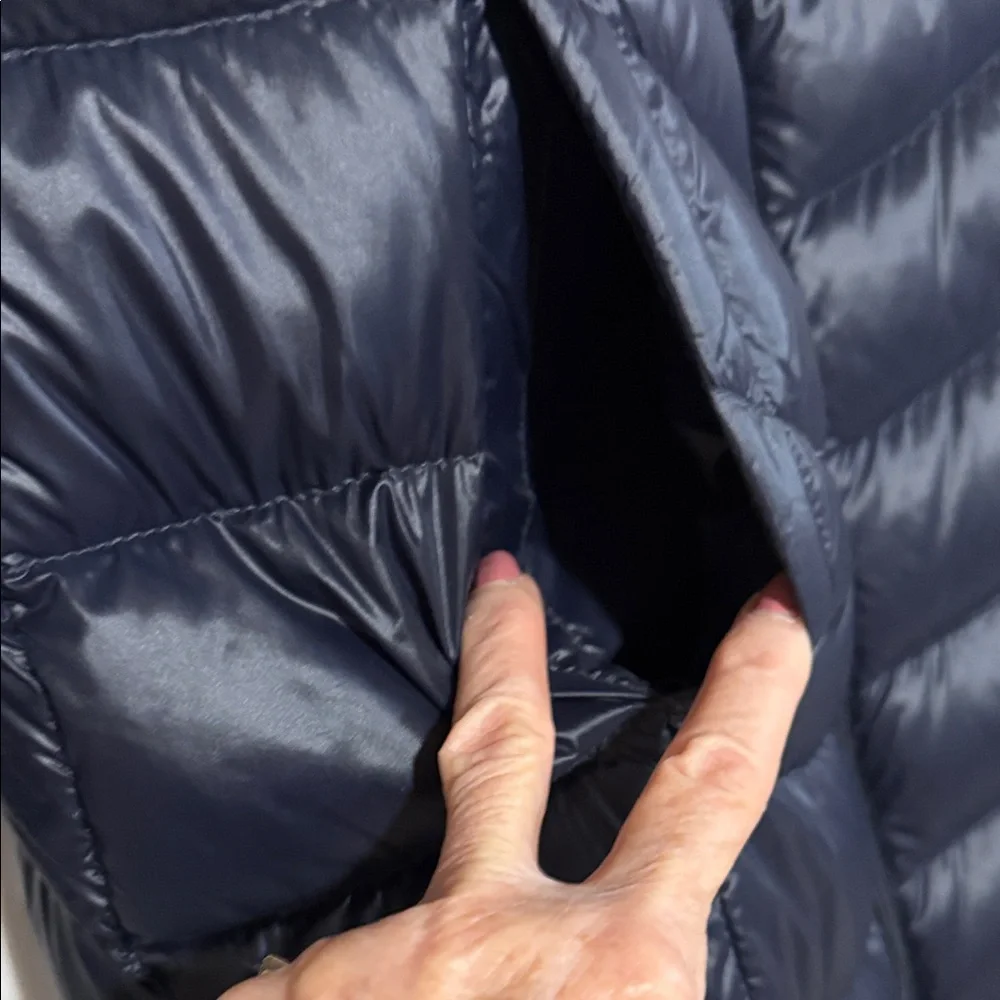 Calvin Klein Women's Dark Blue Puffer Jacket - Picture 7 of 14